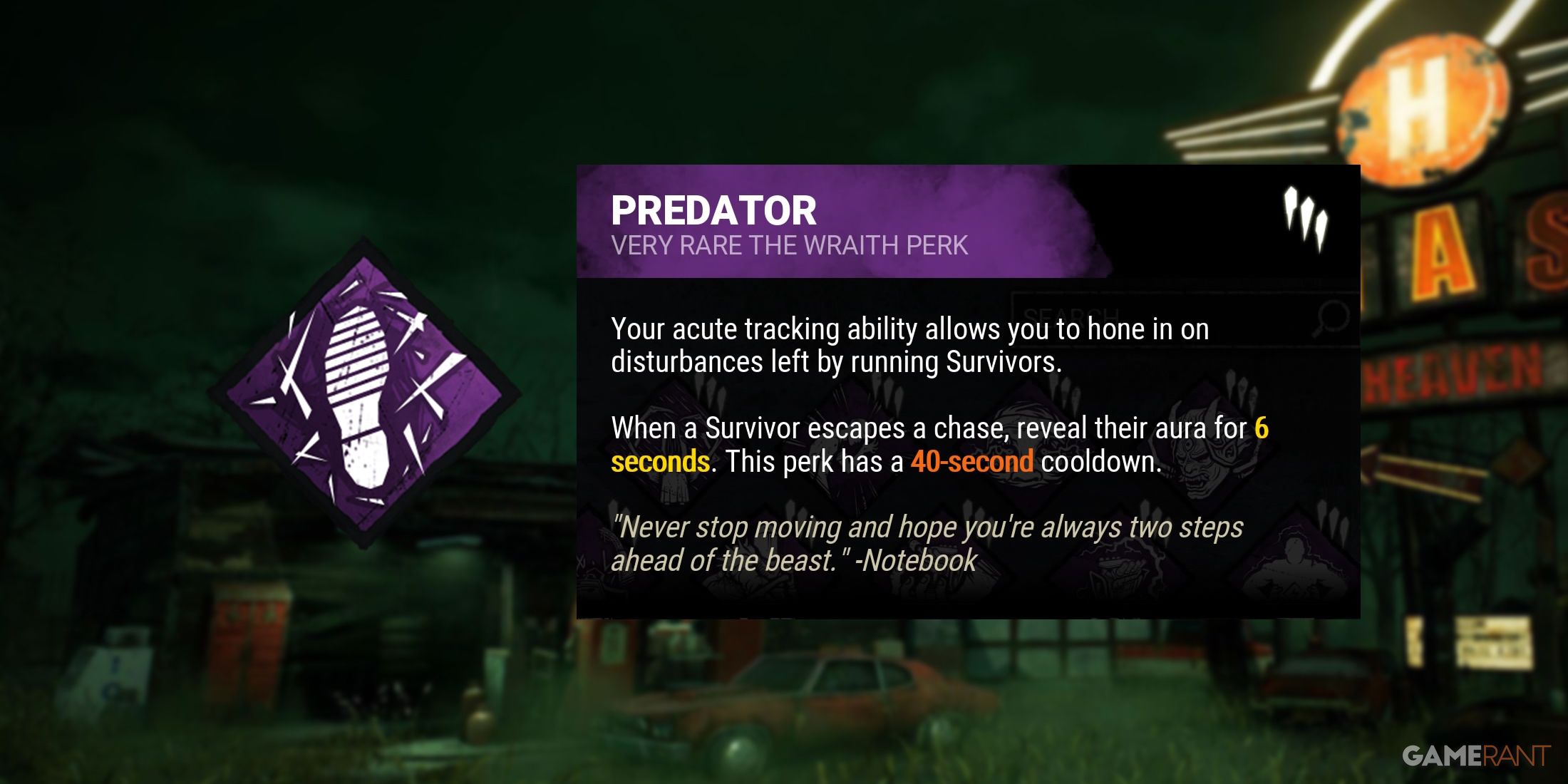 Best Wraith Build In DbD