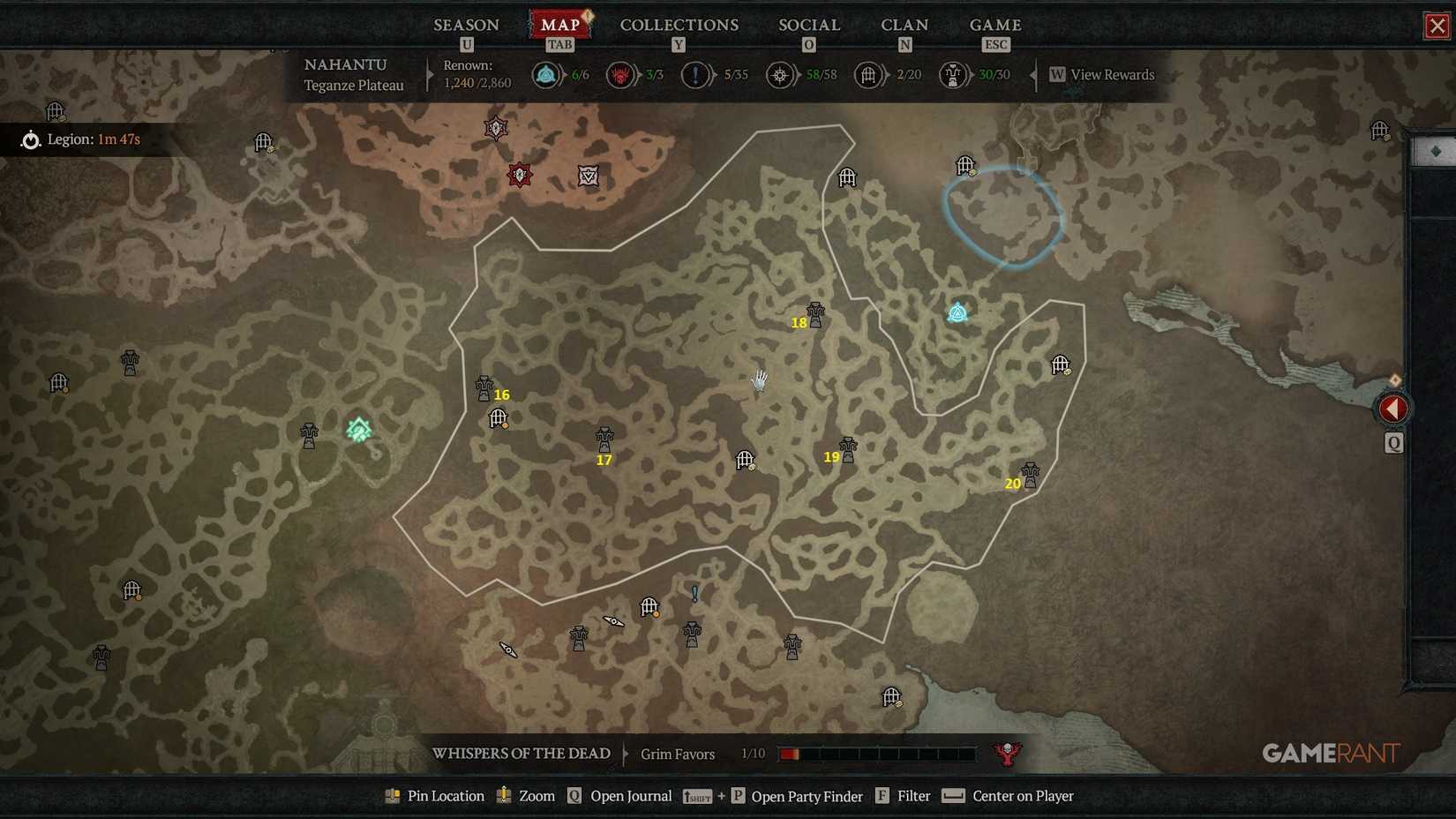 diablo 4 vessel of hatred tenets teganze plateau map