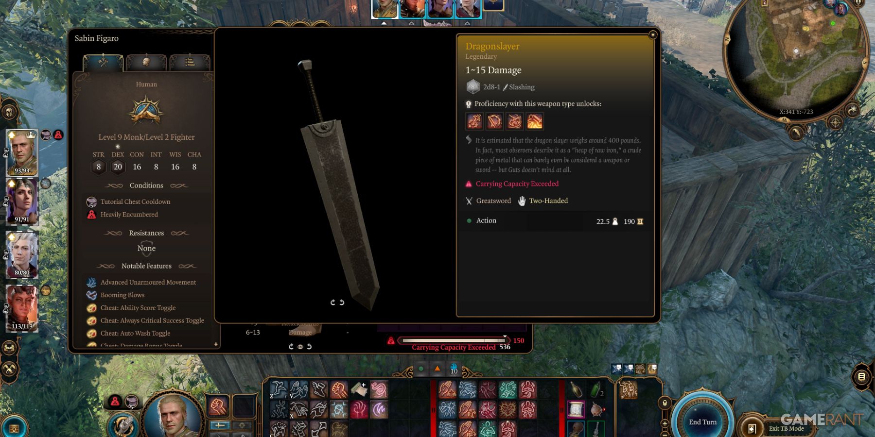 Dragonslayer, a powerful greatsword designed for slaying dragons in Baldur's Gate 3