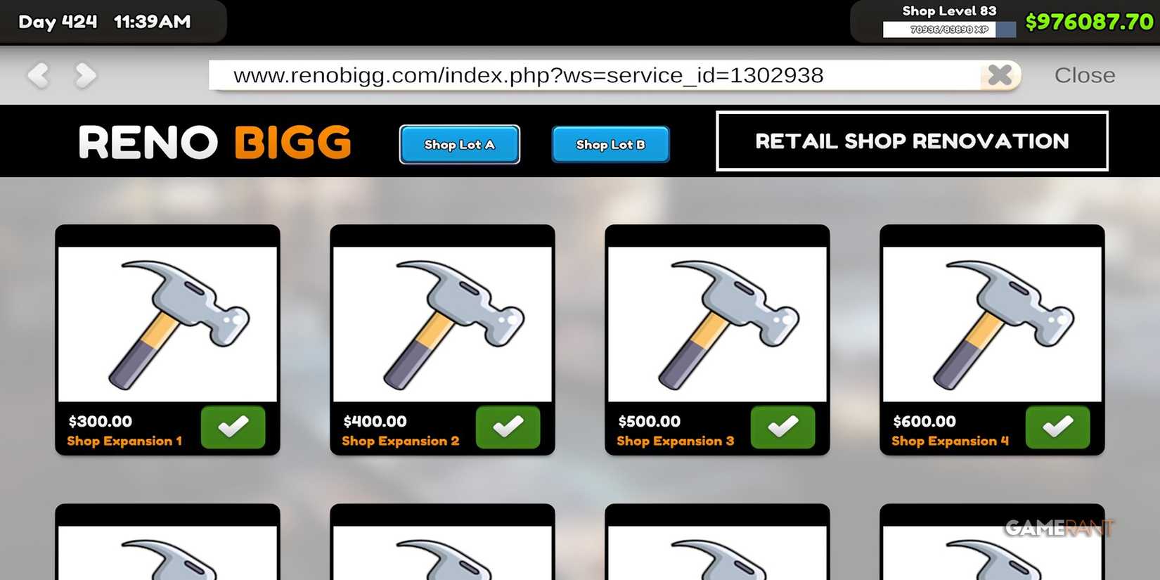 Expansion Page In TCG Card Shop Simulator