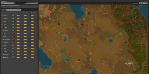 Factorio map with scattered resource and higher biter population