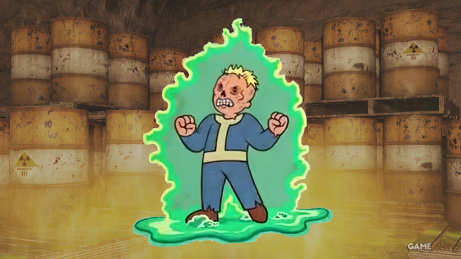 Fallout 76 Ghoul Playable Character New Perk Cards Revealed Feral and Glow Mechanics Fallout Day Livestream GAMERANT custom image