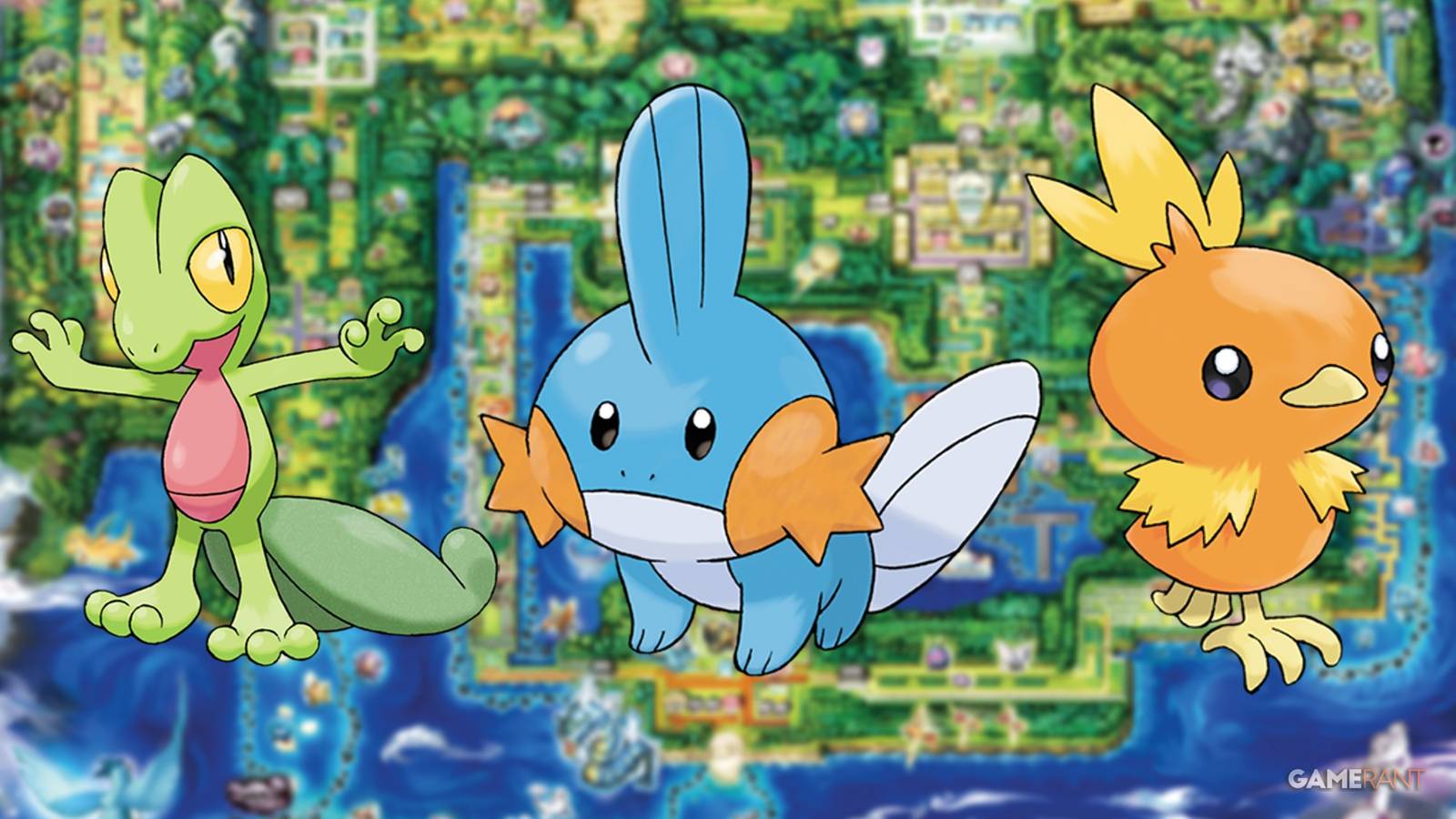 pokemon leaks gen 3 starters mudkip treecko torchic