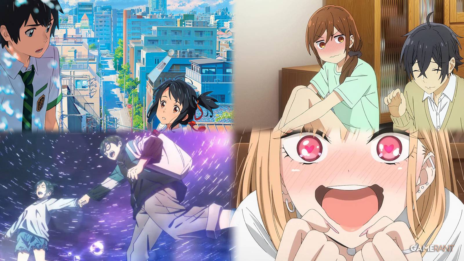 your name, horimiya, insomniacs after school, my dress-up darling