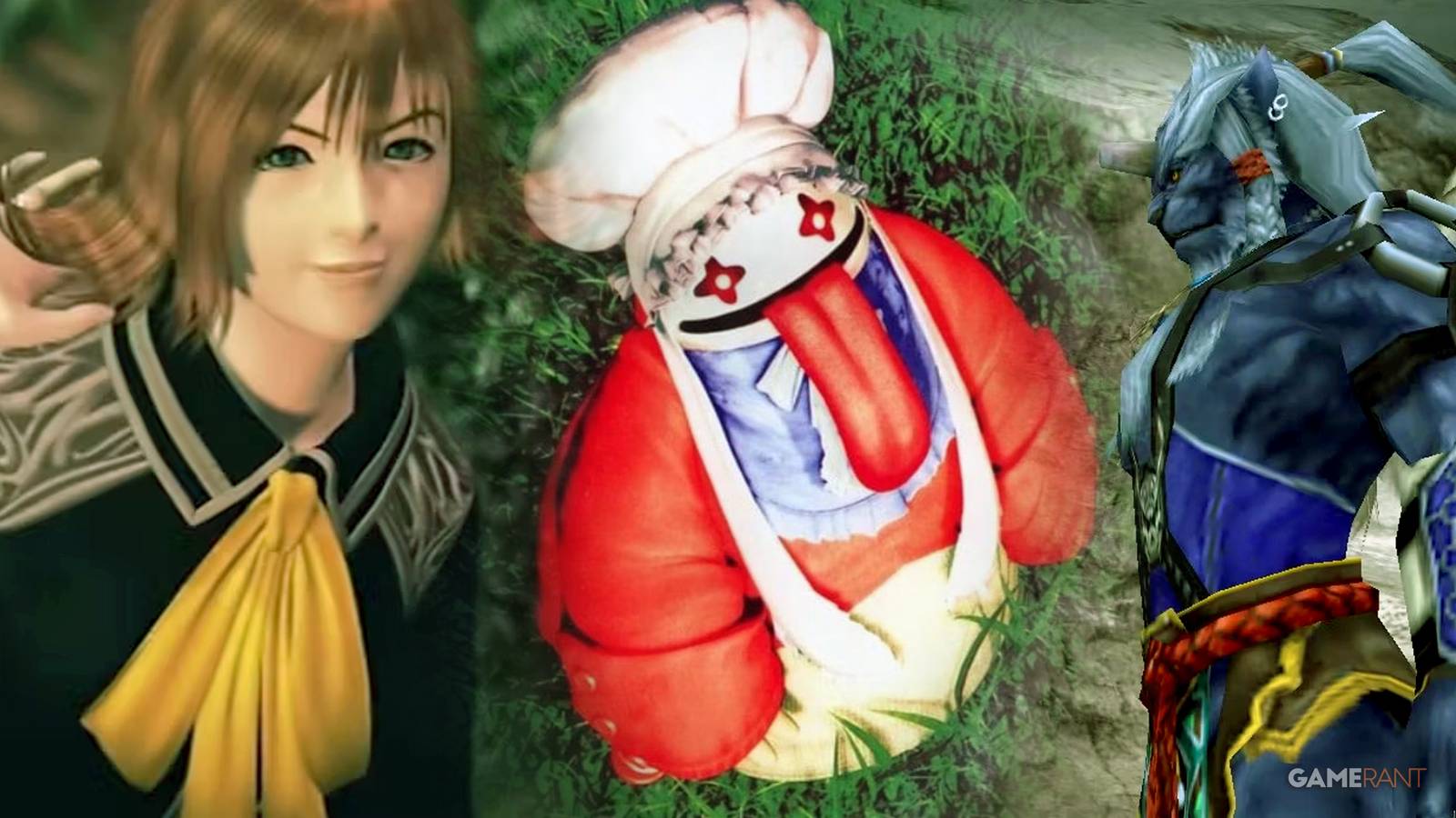 Final Fantasy 8 Selphie Tilmitt, Final Fantasy 9 Quina Quen, Final Fantasy 10 Kimahri Ronso