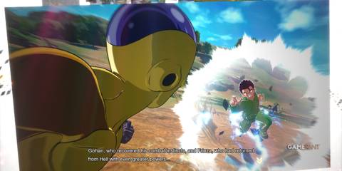 Frieza faces a determined Gohan in a dramatic showdown in Dragon Ball Sparking! Zero