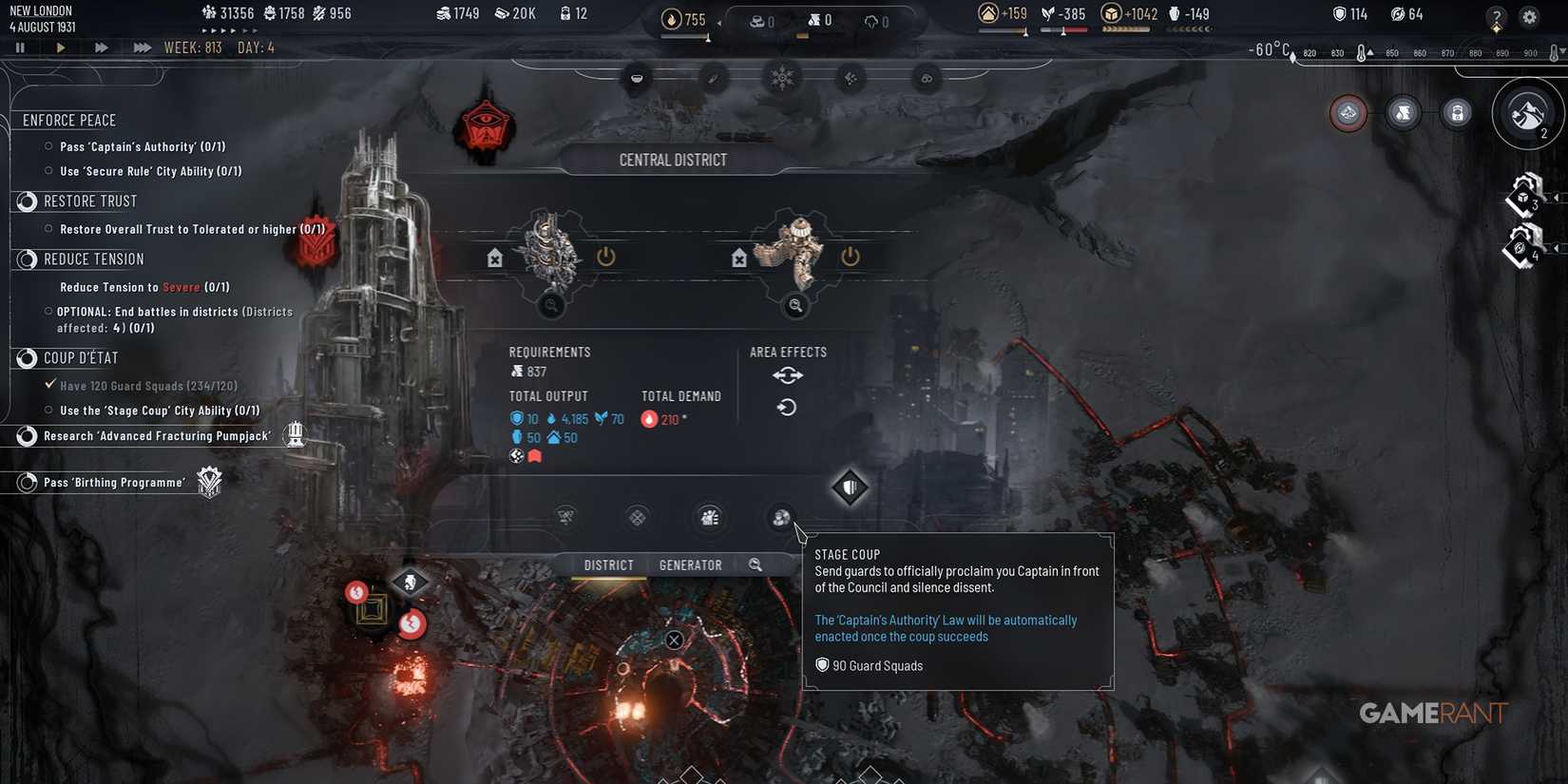 Frostpunk 2 - Stage Coup