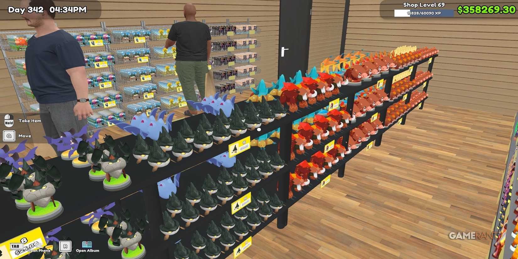 Fully Stocked Shelves In TCG Card Shop Simulator