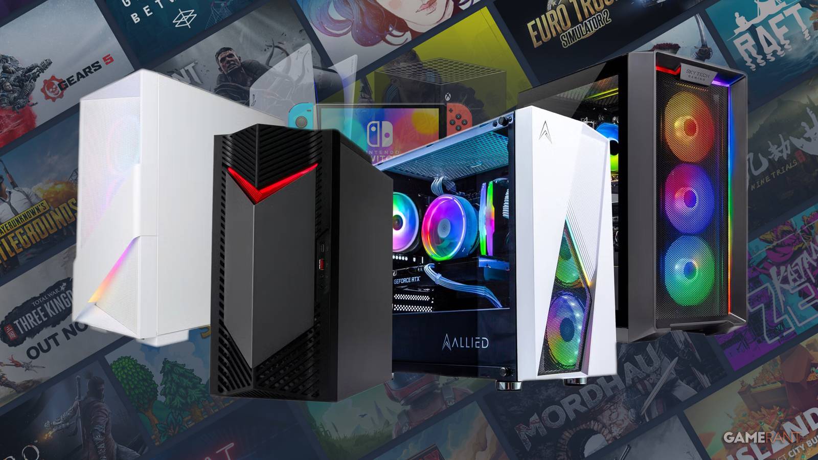 Some gaming PCs obstructing the view of the current generation of home consoles