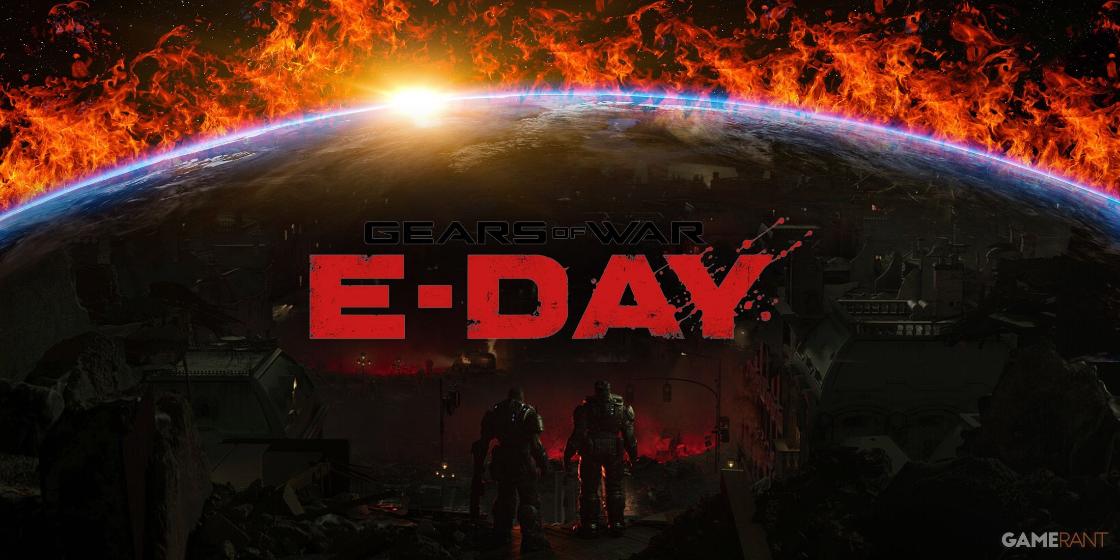 Gears of War E Day World On Fire