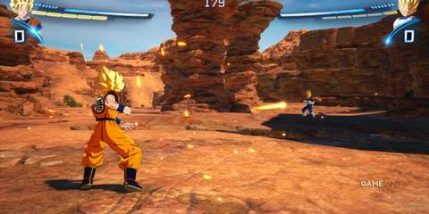 Goku charges his Super Saiyan form, a highlight among the best mods for Dragon Ball Sparking Zero