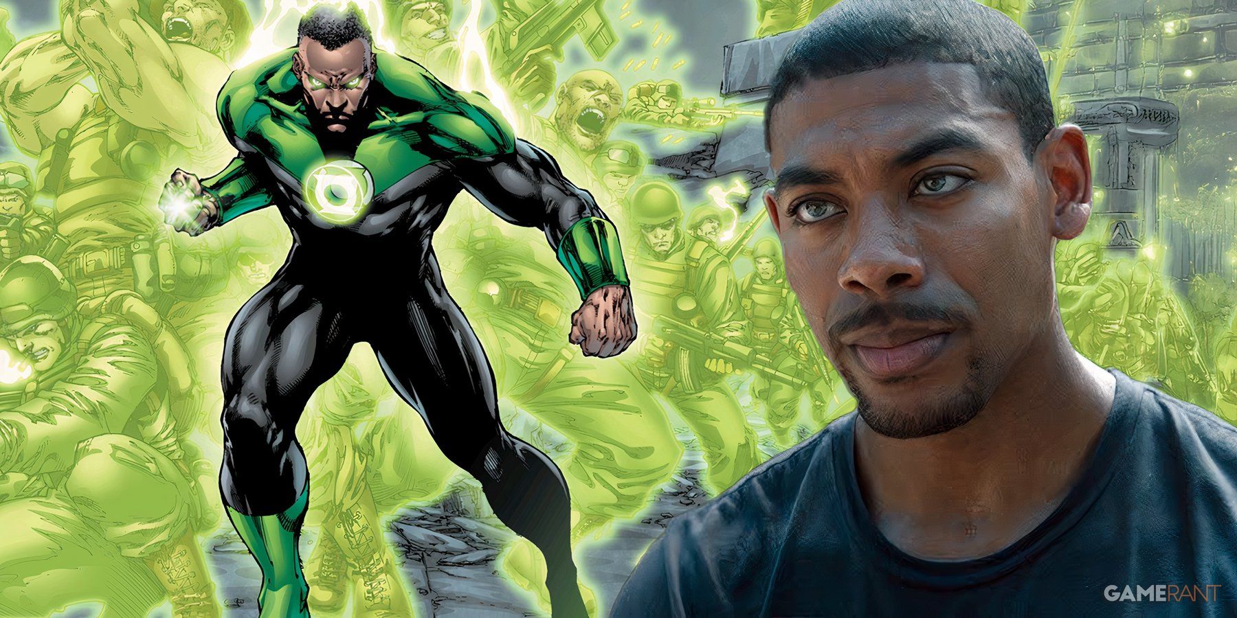 Green Lantern Actor Aaron Pierre Dons John Stewart Suit in DCU Fanart