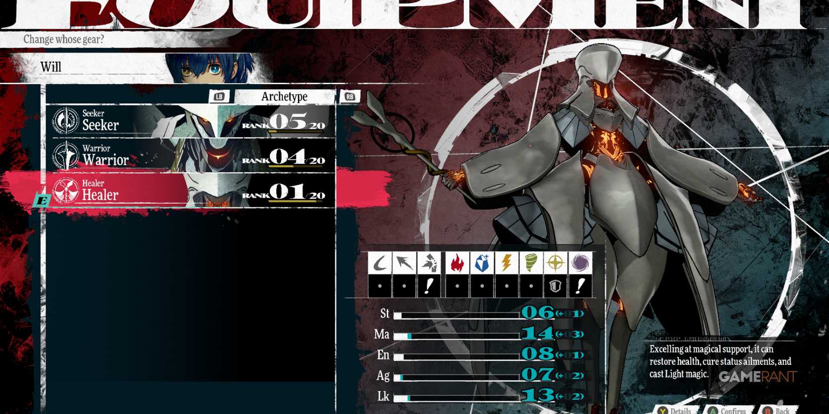 Healer Archetype in Metaphor ReFantazio