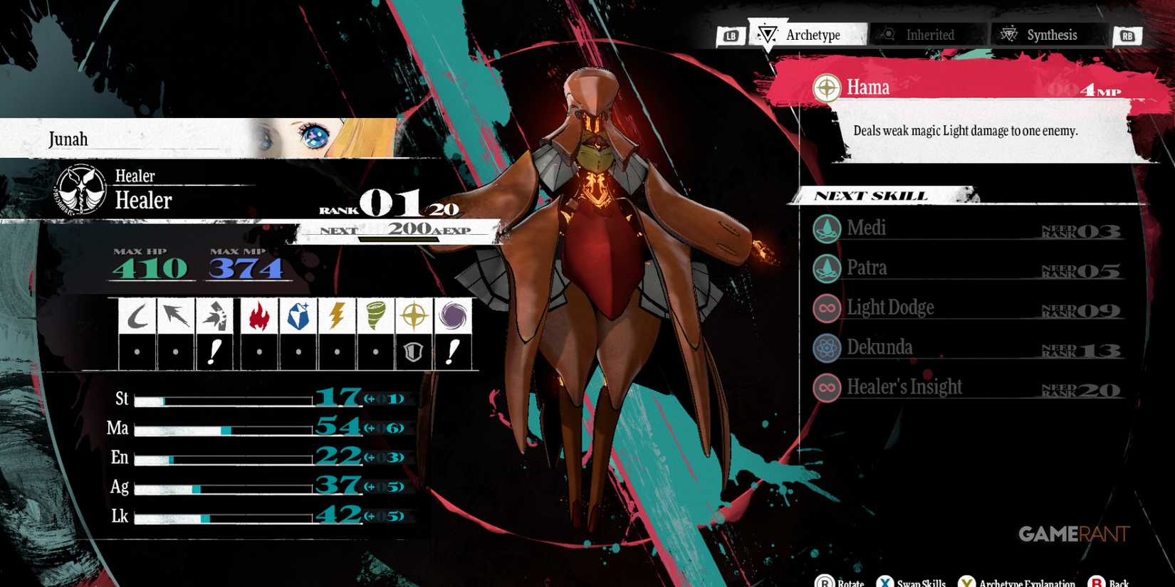 Healer, one of the best archetypes for Junah in Metaphor ReFantazio-1