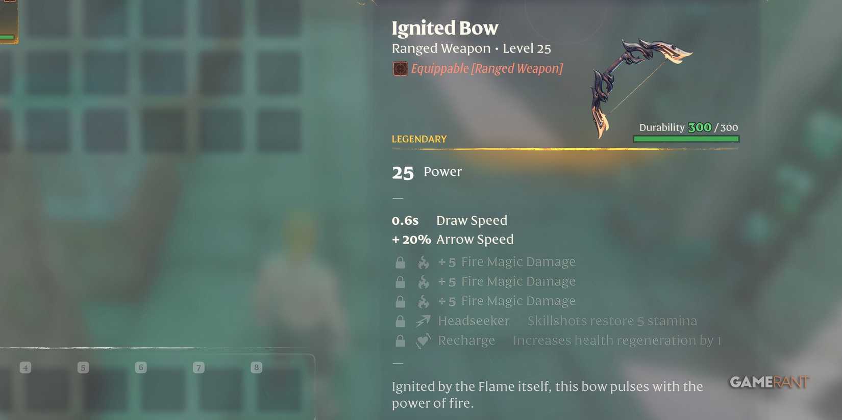 Ignited Bow In Enshrouded