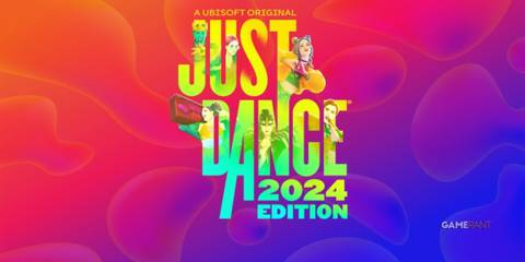 a colorful cover fro the video game JustDance 2024 Edition. 