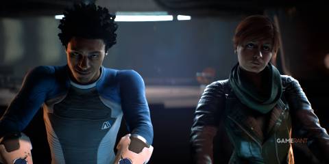 Liam and the Pathfinder on the Tempest in Mass Effect Andromeda