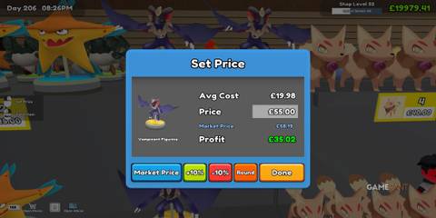 Market Values In TCG Card Shop Simulator
