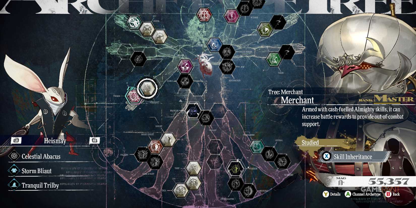 Merchant, one of the best archetypes for Heismay in Metaphor ReFantazio