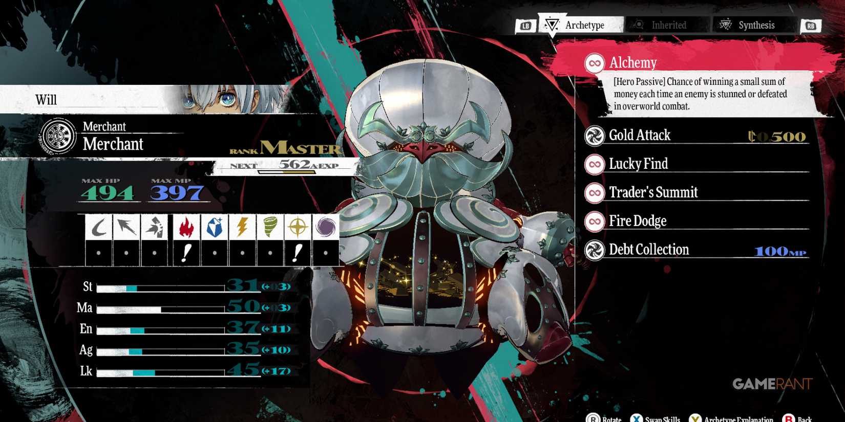 Merchant, one of the best archetypes for protagonist in Metaphor ReFantazio