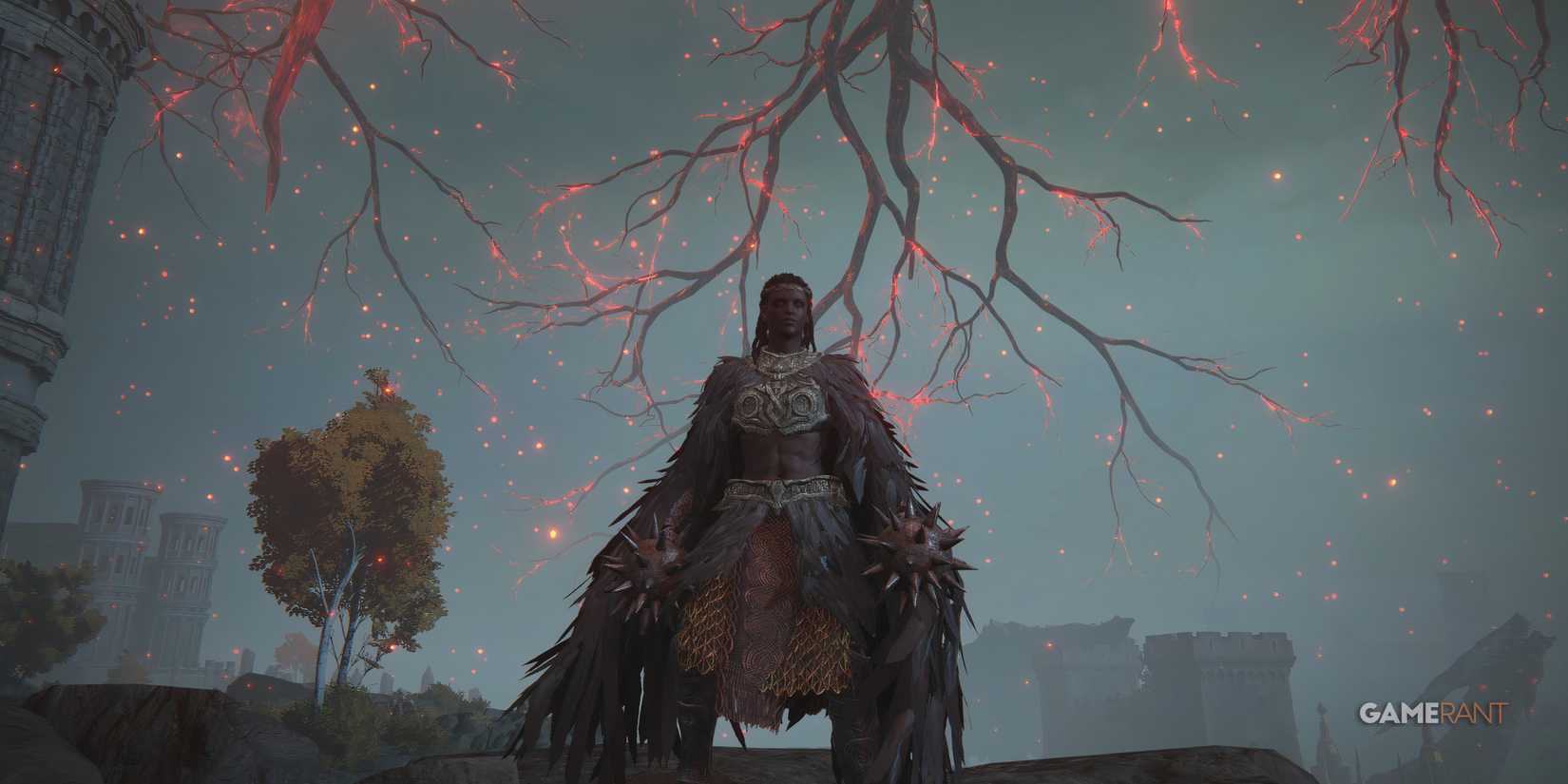 Elden Ring: Most Overpowered Weapon Of Each Category, Ranked Player with star fists with burning branches in the background