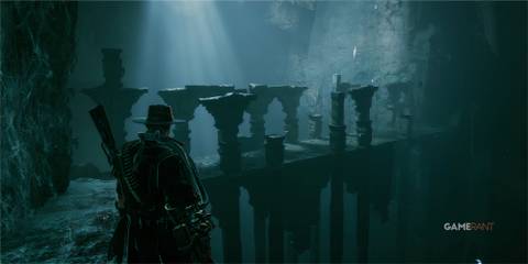 7 Best Games in the Weird West Genre, Ranked Player looks at ancient ruins