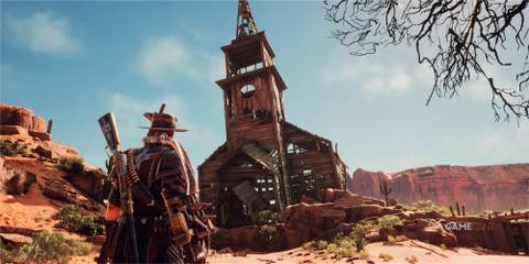 7 Best Games in the Weird West Genre, Ranked Gunslinger looks at a broken church