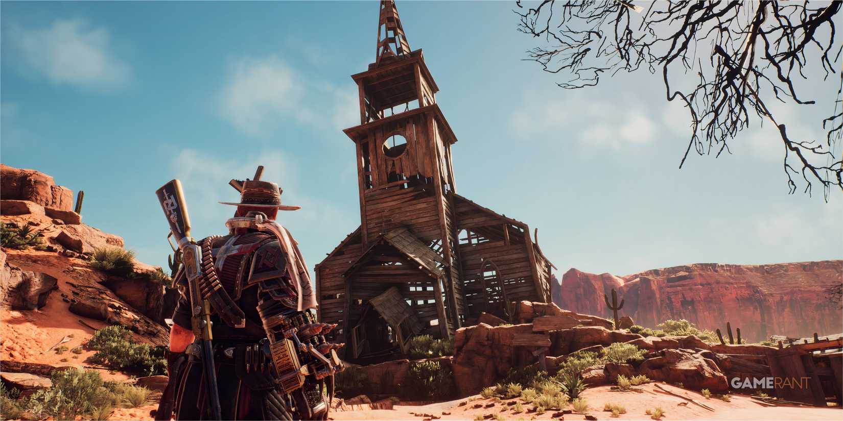 7 Best Games in the Weird West Genre, Ranked Gunslinger looks at a broken church
