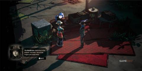 7 Best Games in the Weird West Genre, Ranked PLayer talks to a trader