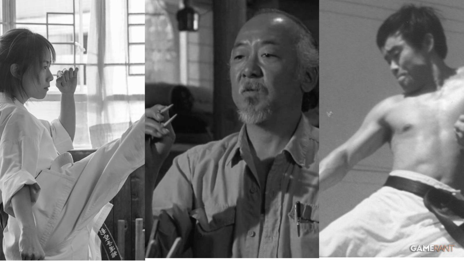 thee karate fighters