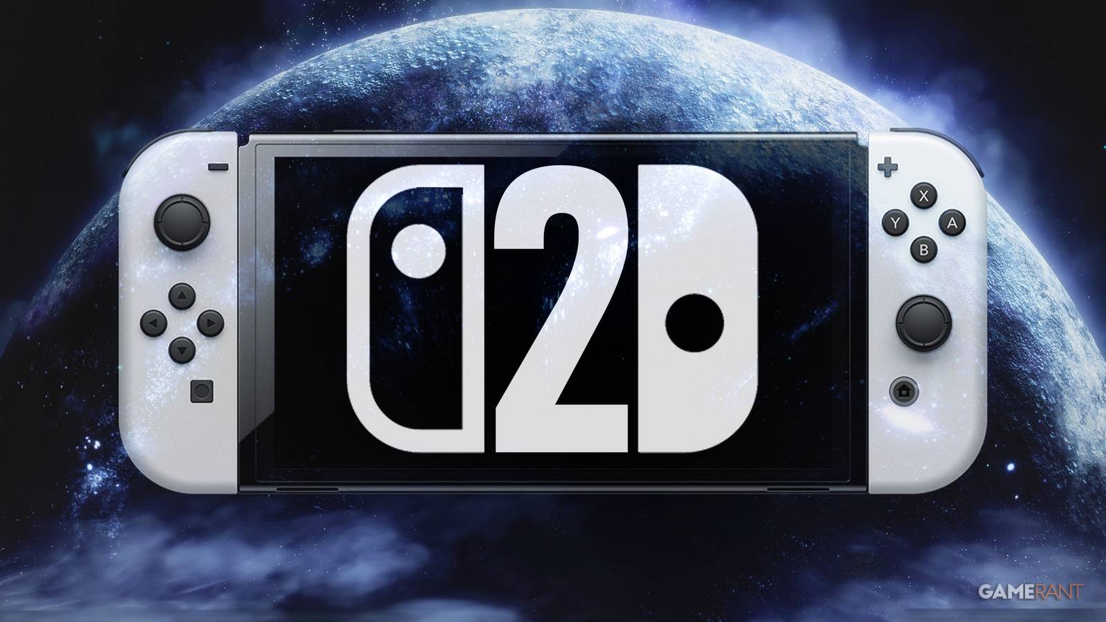 Nintendo Switch 2 mockup over Elden Ring Ranni's moon screenshot