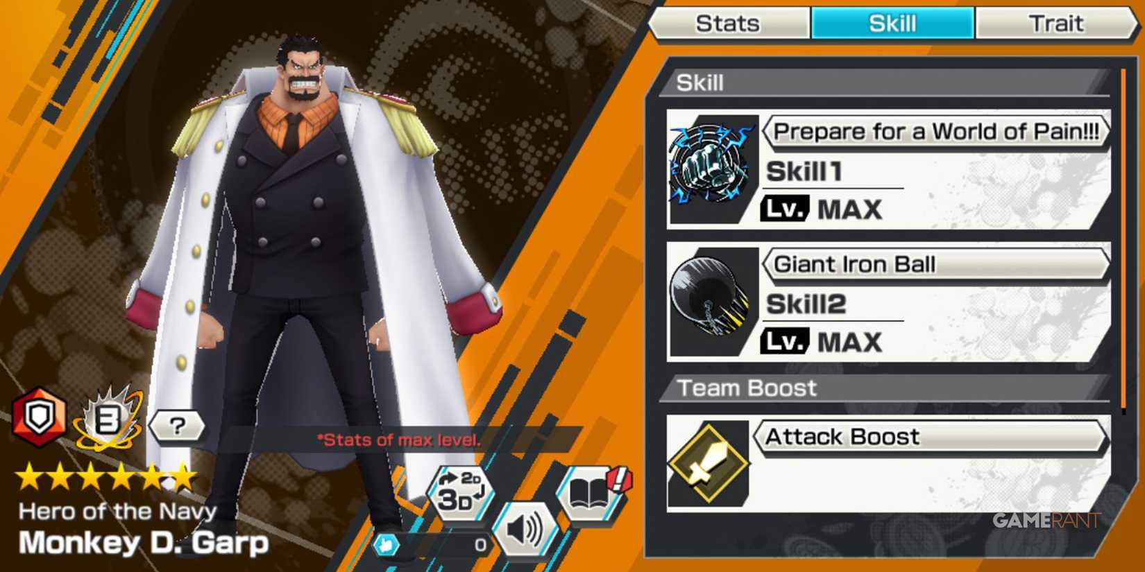 One Piece Bounty Rush Monkey D Garp