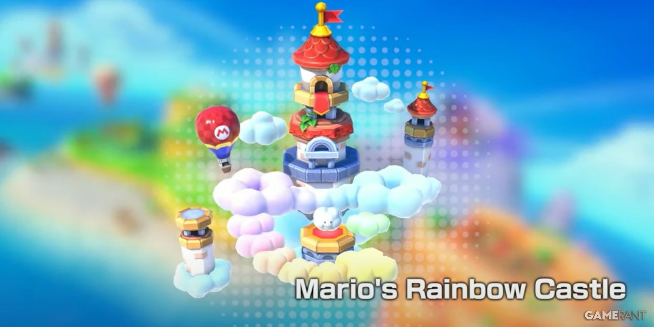 rainbow castle floating