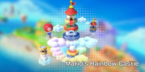 rainbow castle floating