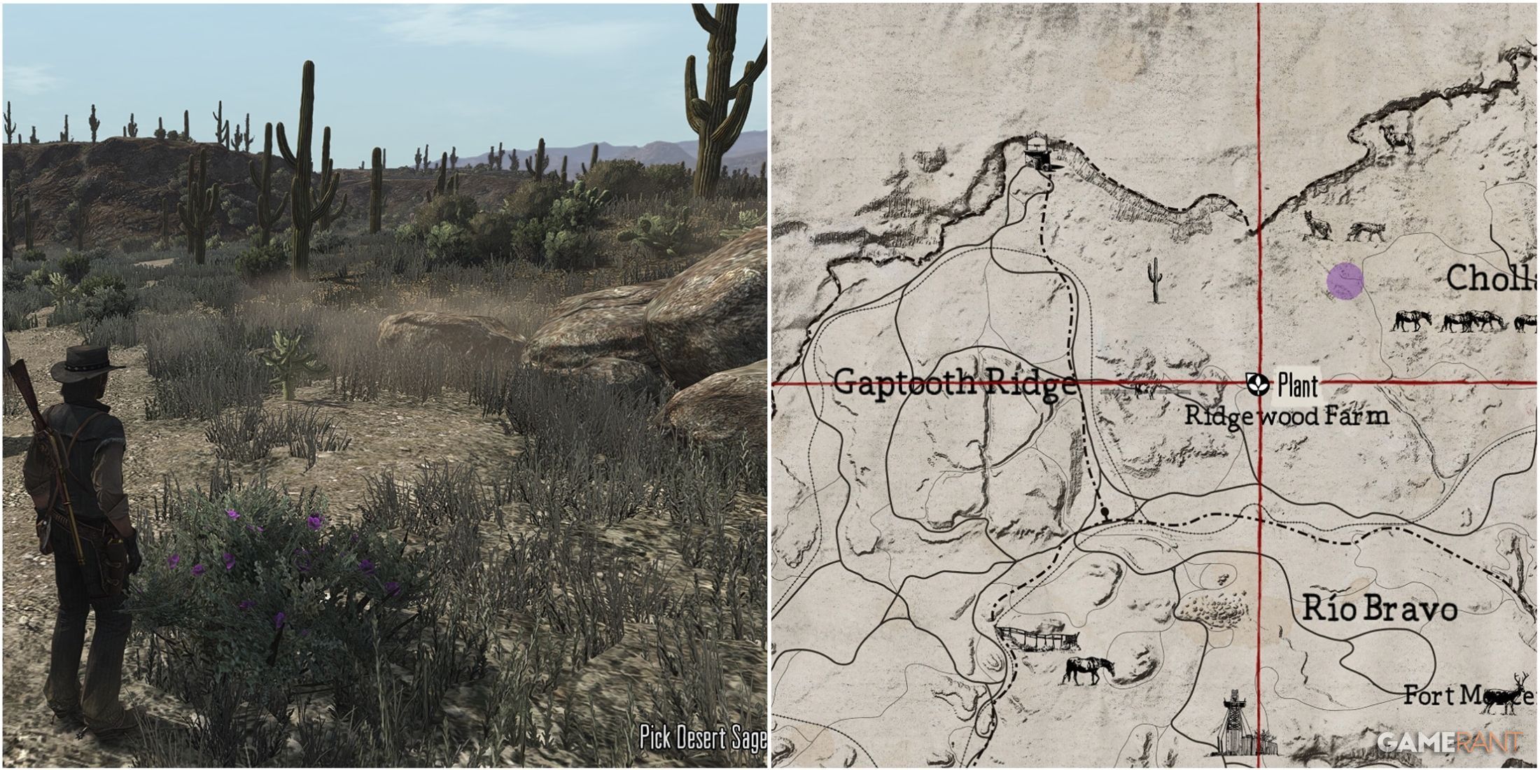 John Marston in Red Dead Redemption and the Map