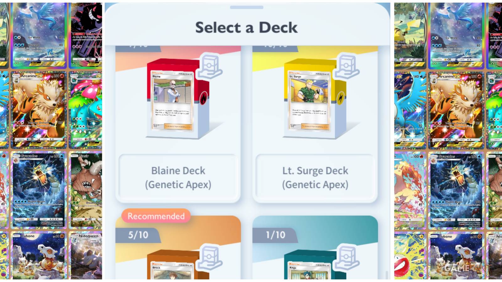 rental decks pokemon tcg pocket