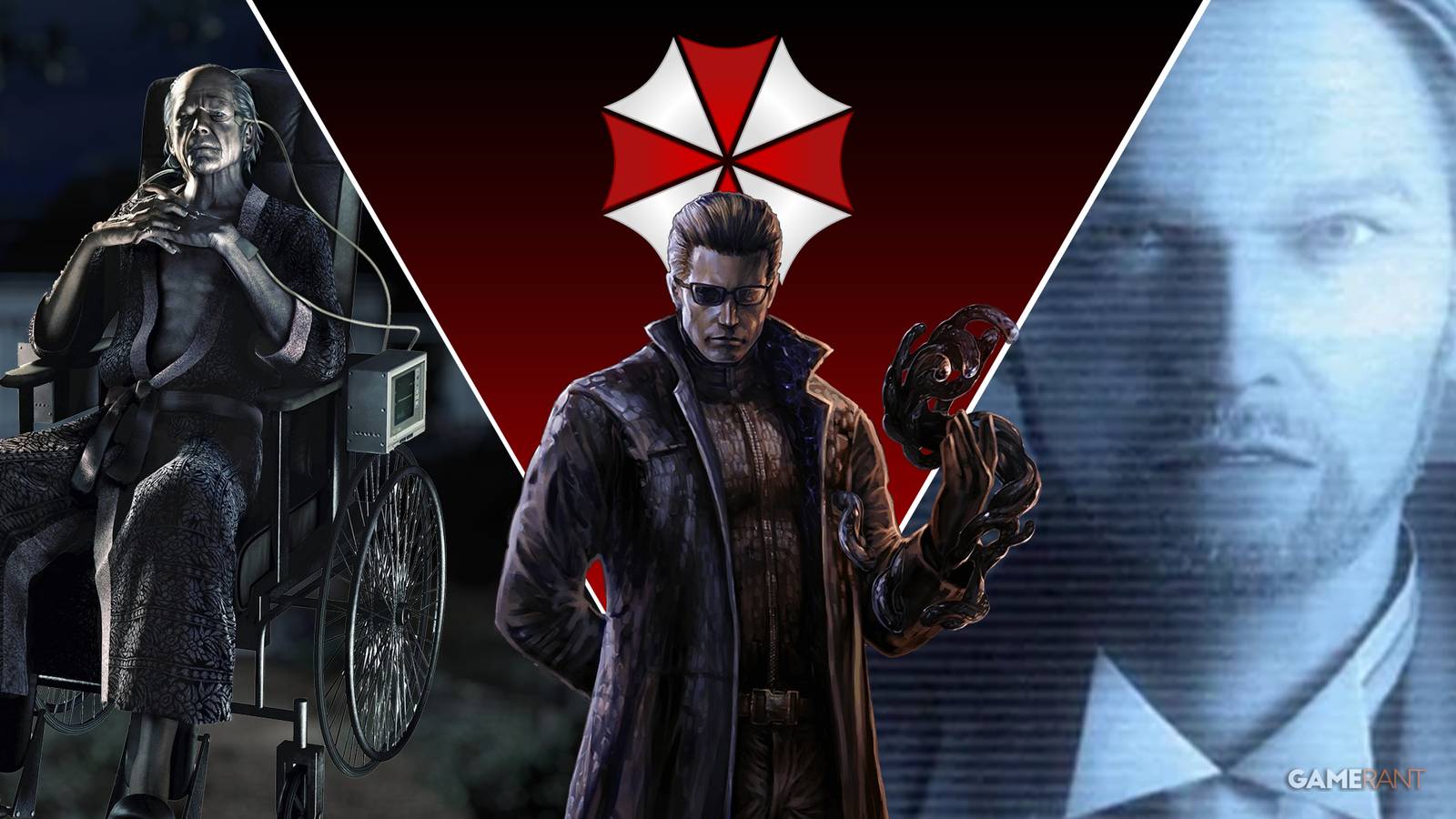 Resident Evil Umbrella Corporation logo with founders and members