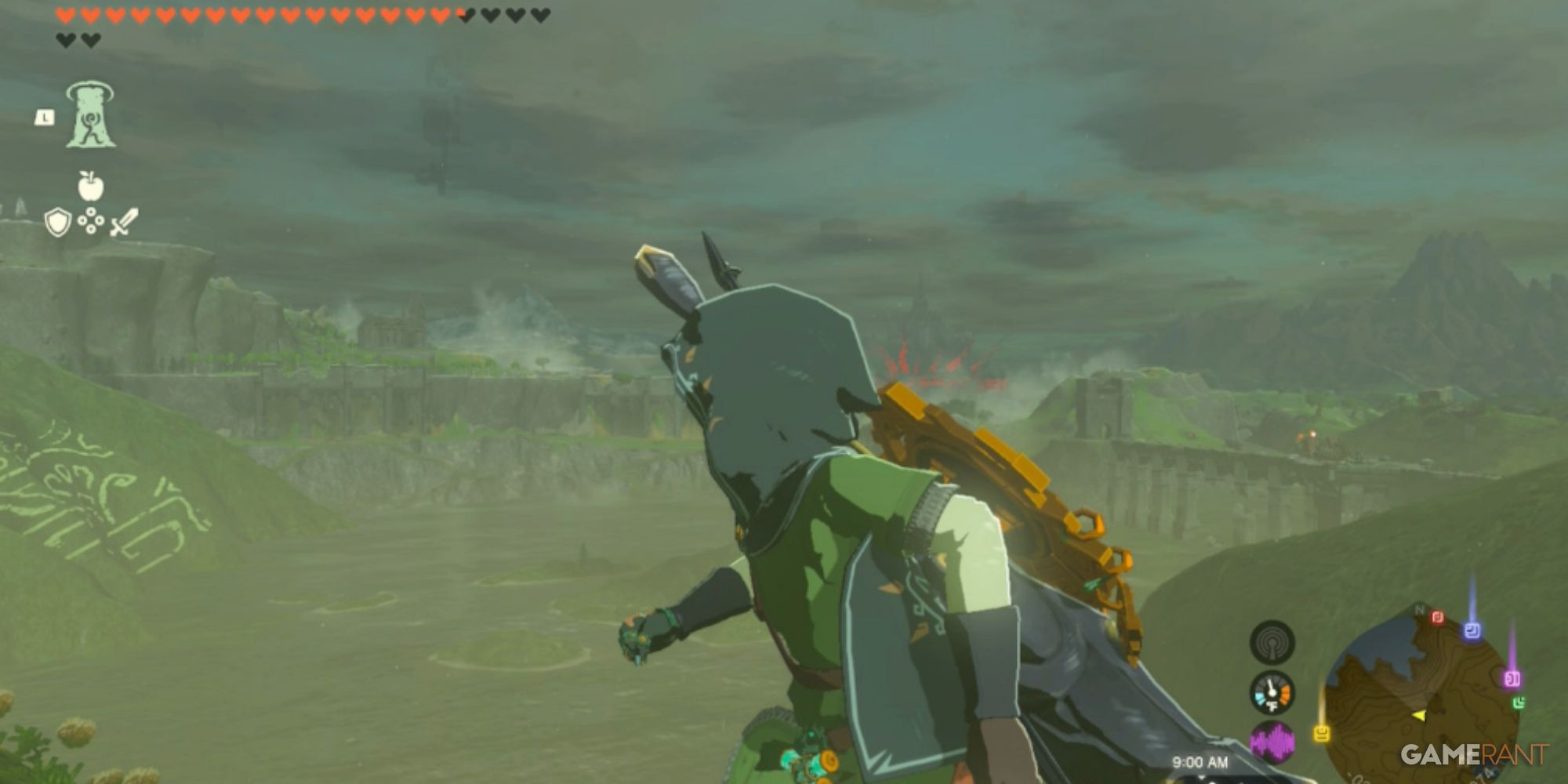 Link wearing a hood