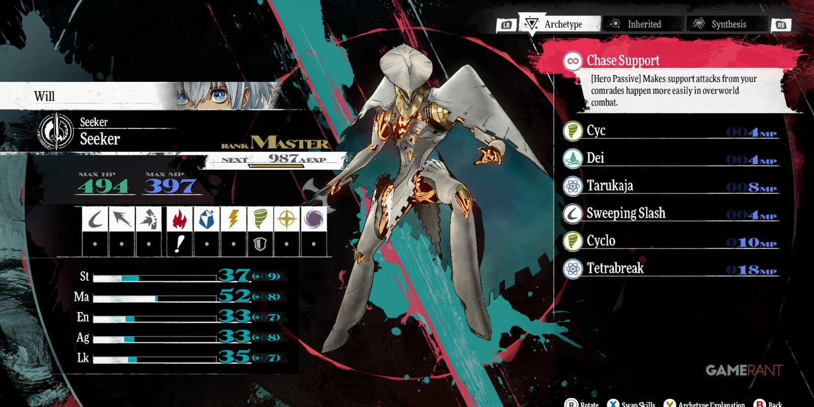 Seeker, one of the best archetypes for protagonist in Metaphor ReFantazio