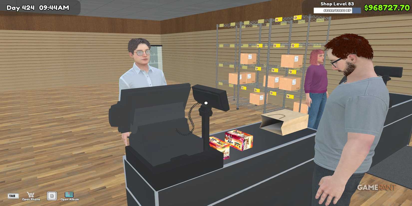 Serving Customers In TCG Card Shop Simualtor