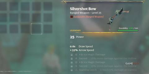 Silvershot Bow In Enshrouded