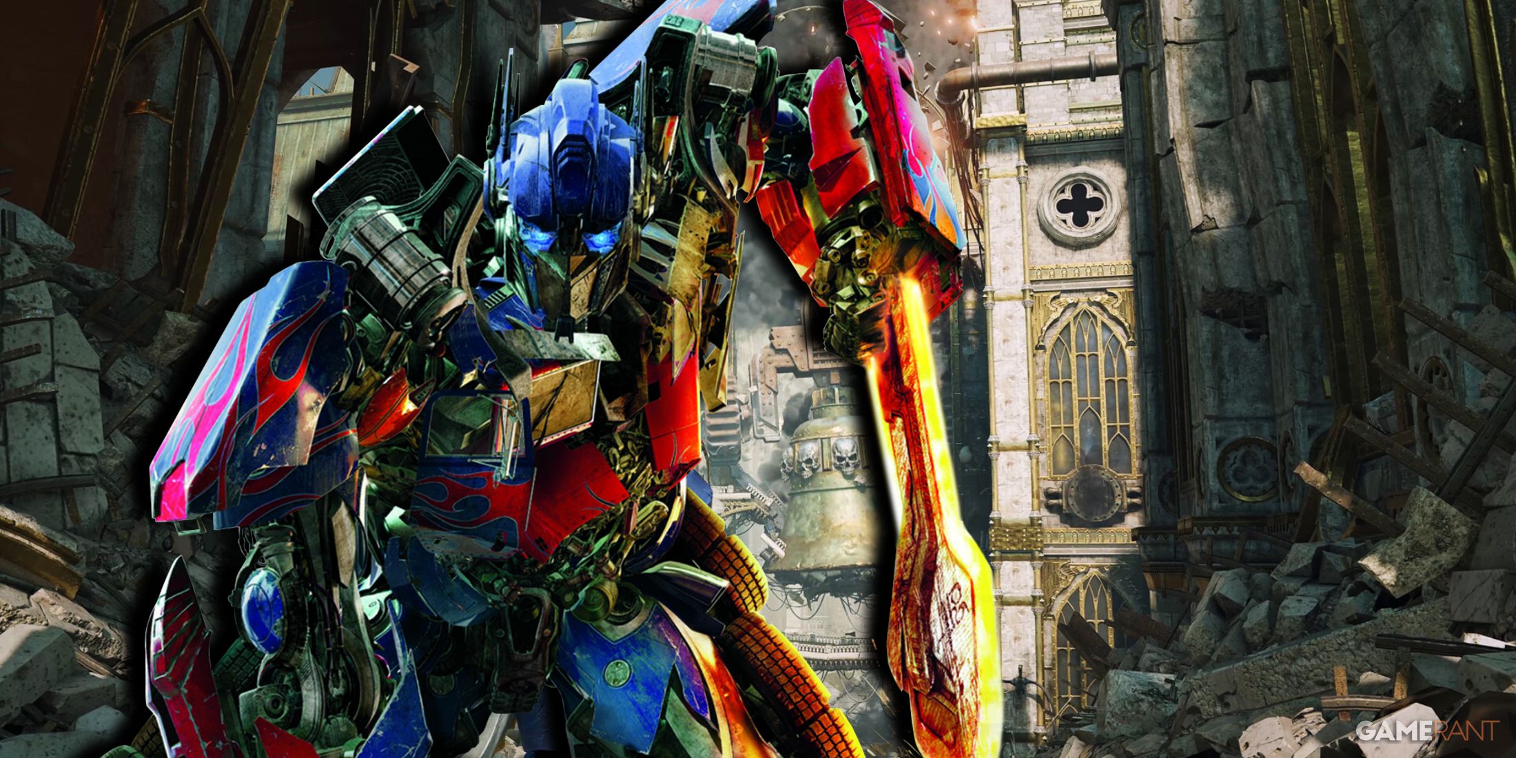 Space Marine 2 Player Designs Optimus Prime Armor