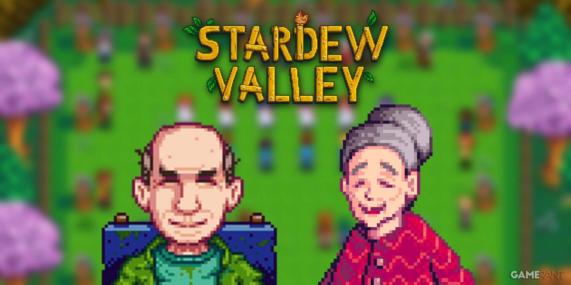 Милый фан-арт Stardew Valley представляет Джорджа и Эвелин в молодости