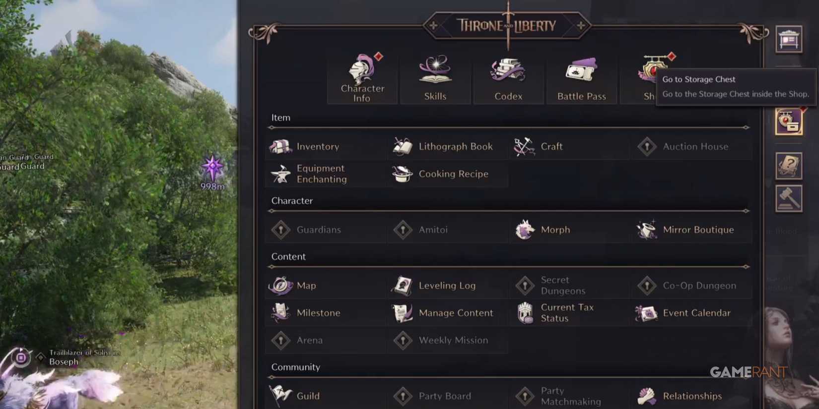 Throne and Liberty Menu Chest