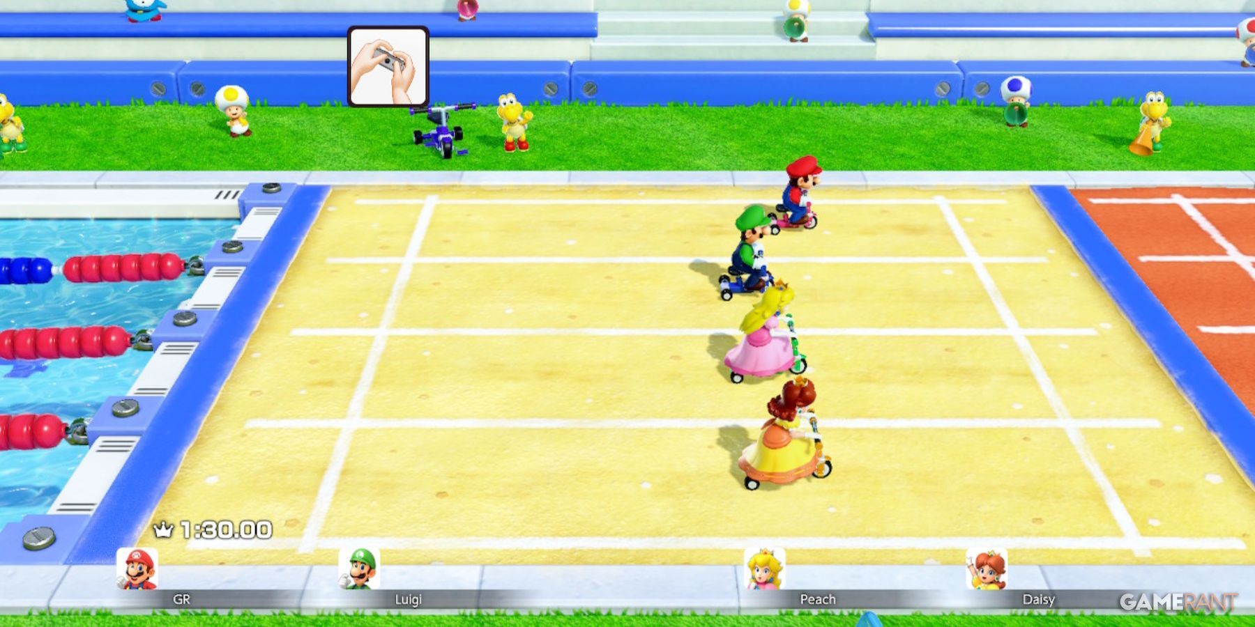 Tiny Triathlon in Super Mario Party Jamboree