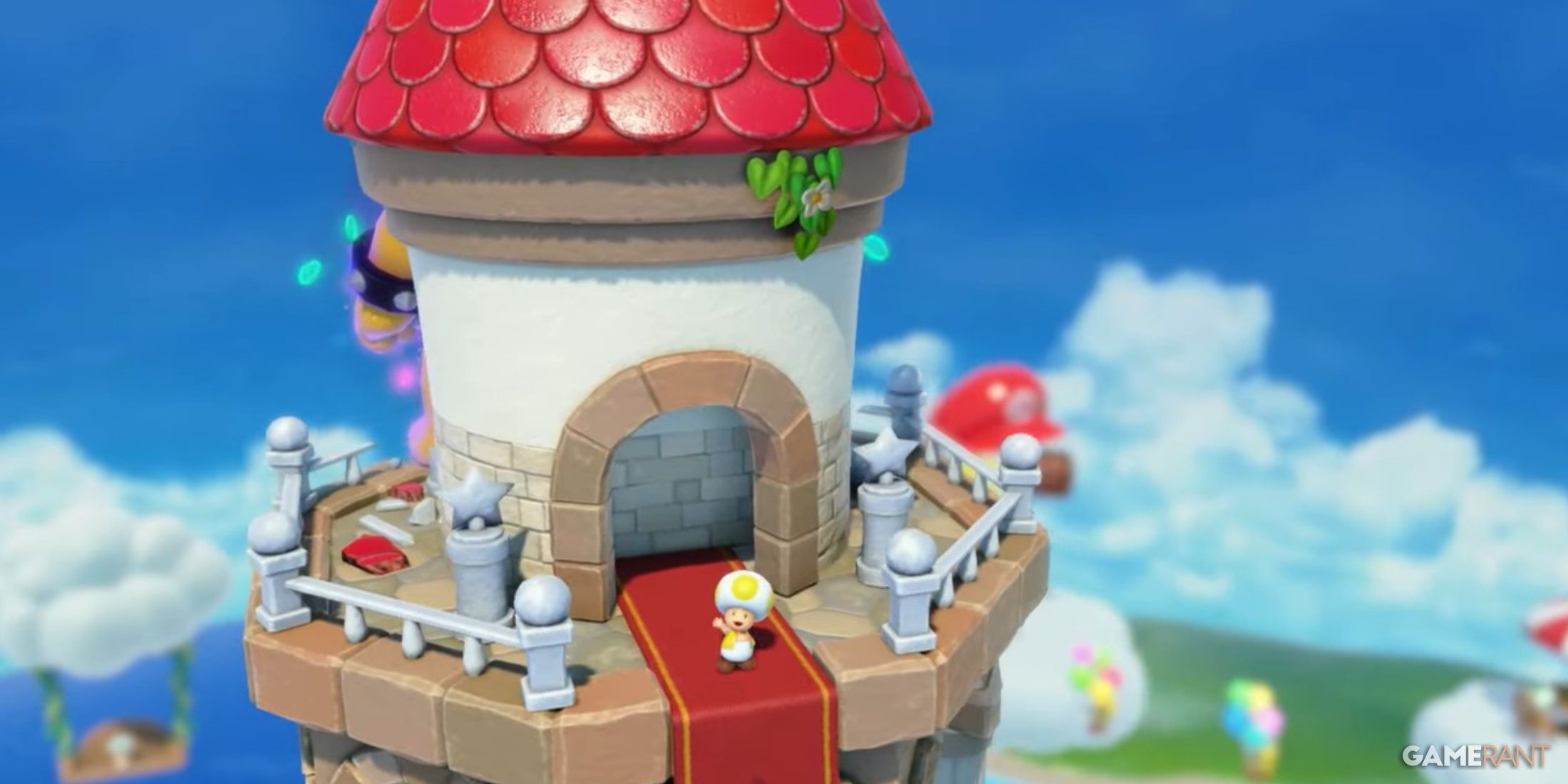 toad tower in mario ranbow castle