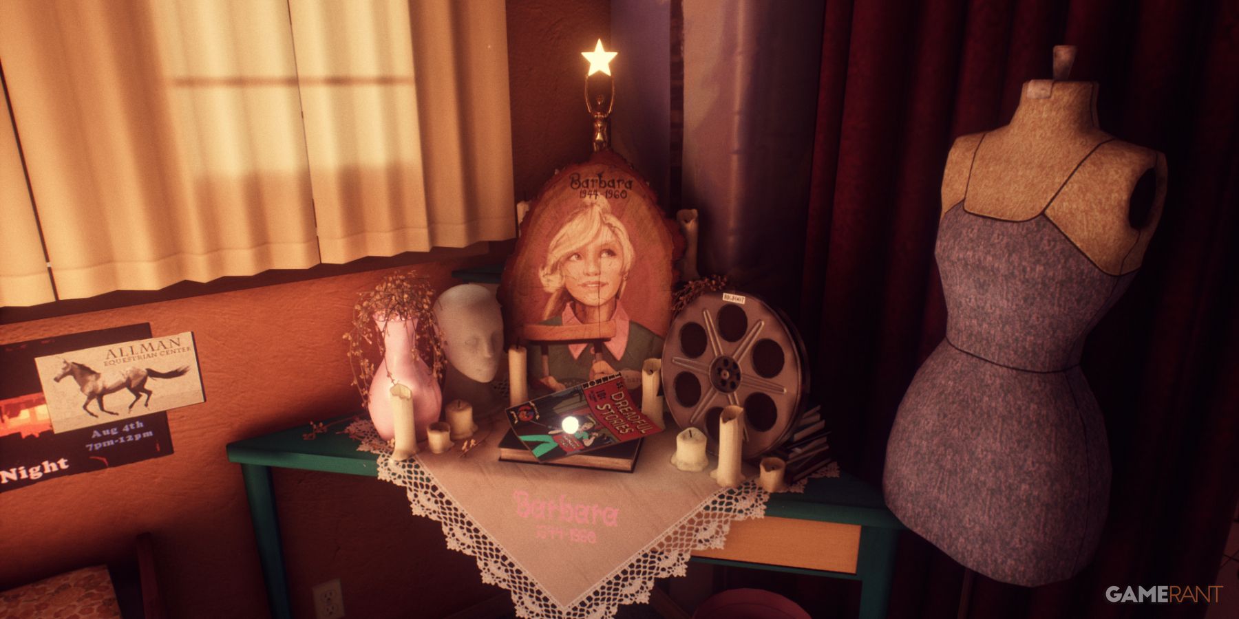 Tribute to Barbara Finch in What Remains of Edith Finch, ideal for spooky non horror games for Halloween