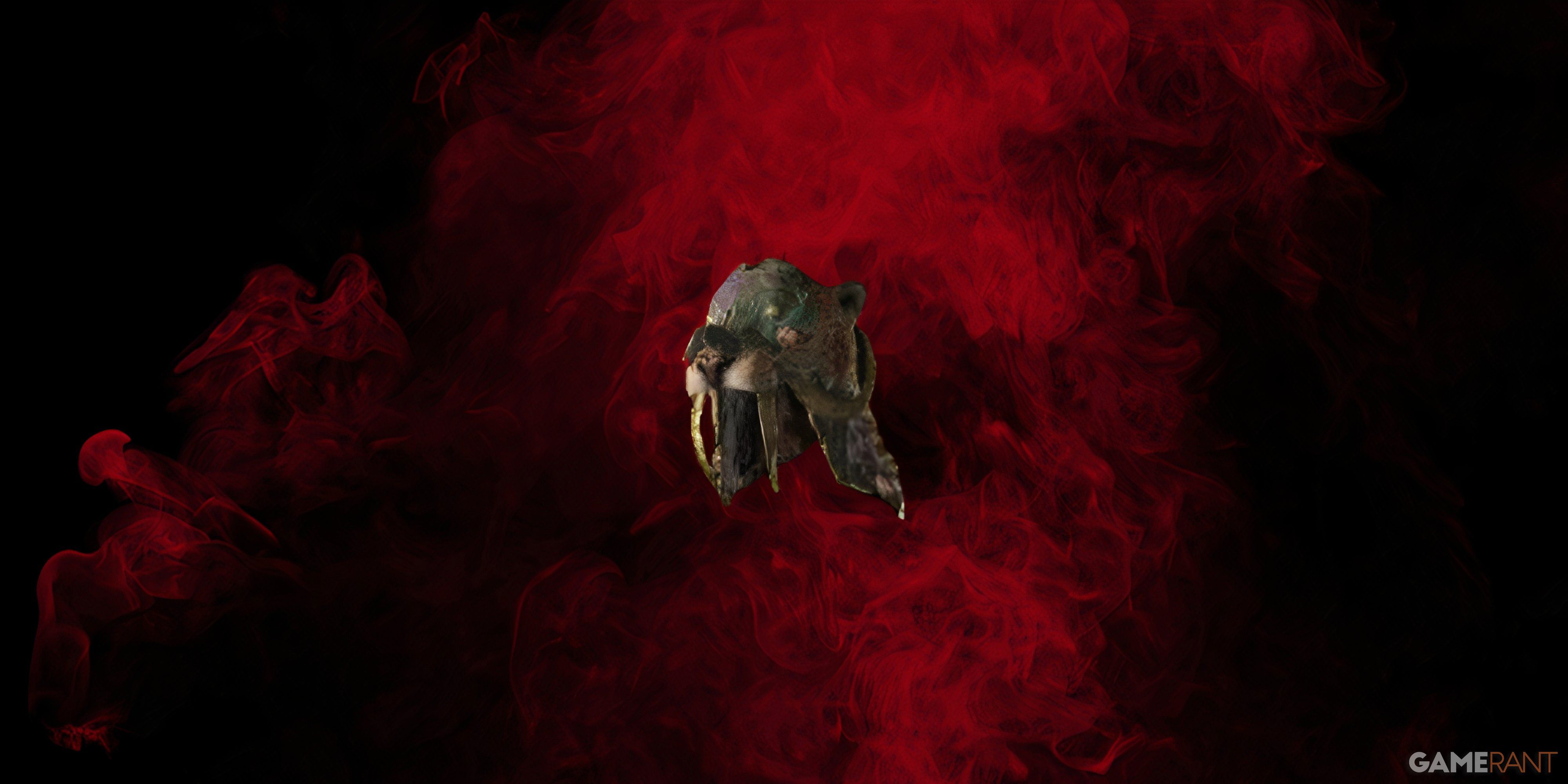 loyalty's mantle item on a red and black background