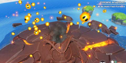 goomba volcano eruption