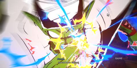 What If in Dragon Ball Sparking Zero showing Piccolo using Special Beam Cannon in a powerful attack